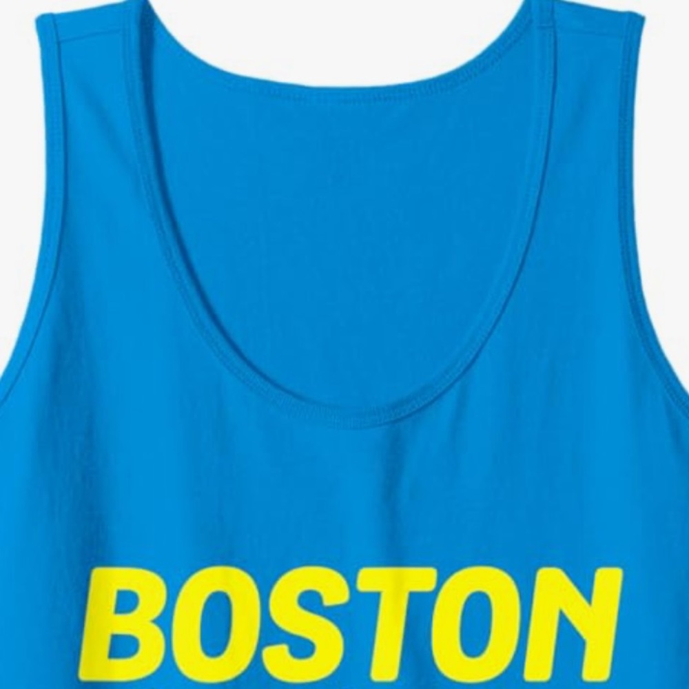 NEW Boston 26.2 Tank Top in Blue/Yellow - Picture 3 of 4
